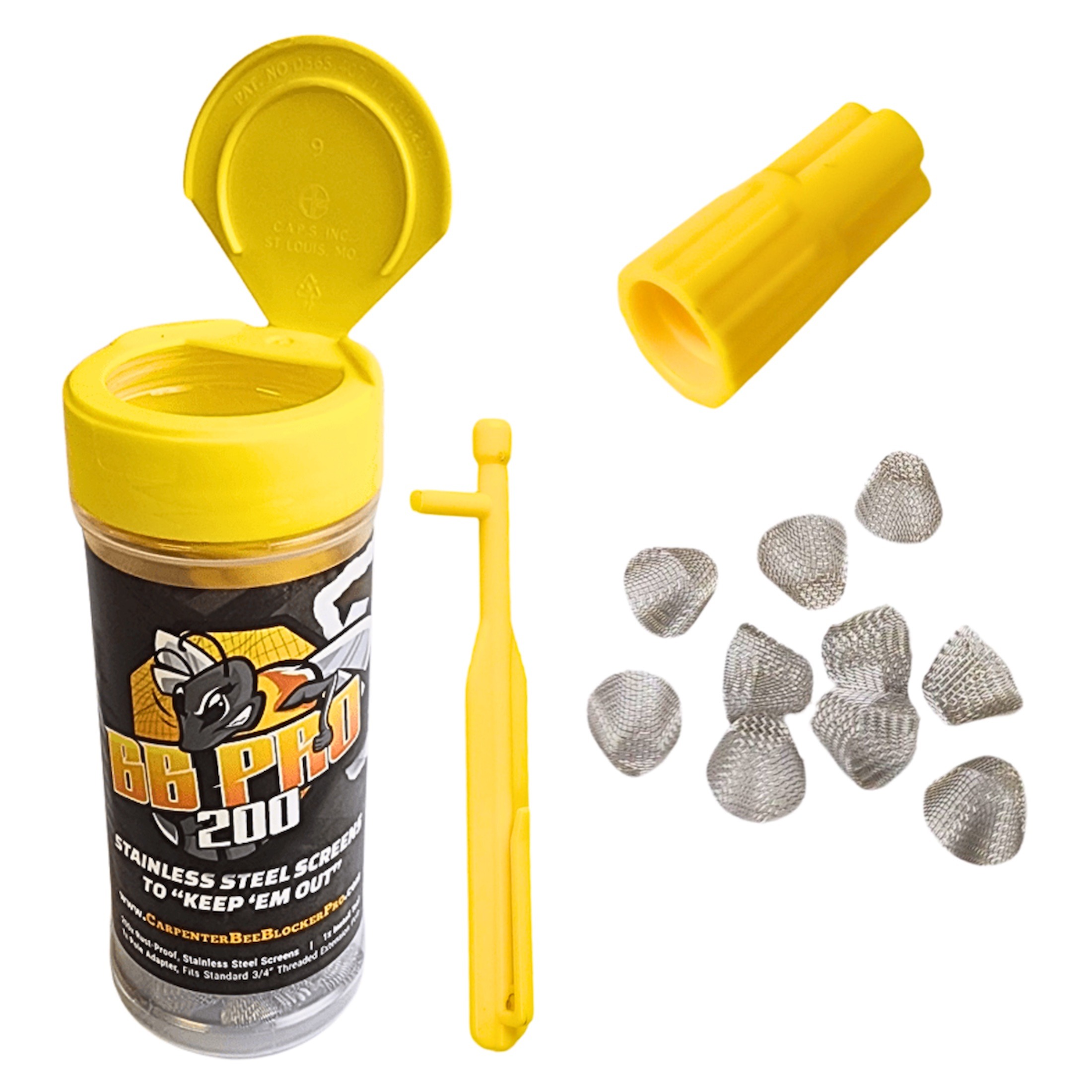 BB PRO® Carpenter Bee Traps – Wholesale, 200 Screens per Bottle