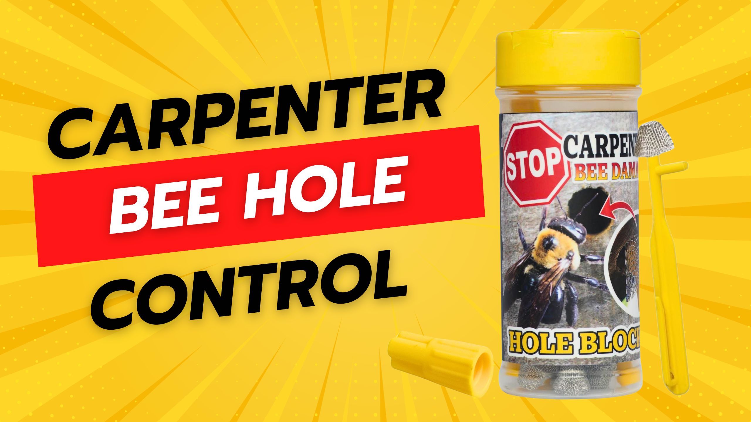 wood bee plugs stop bee damage deterrent repellent